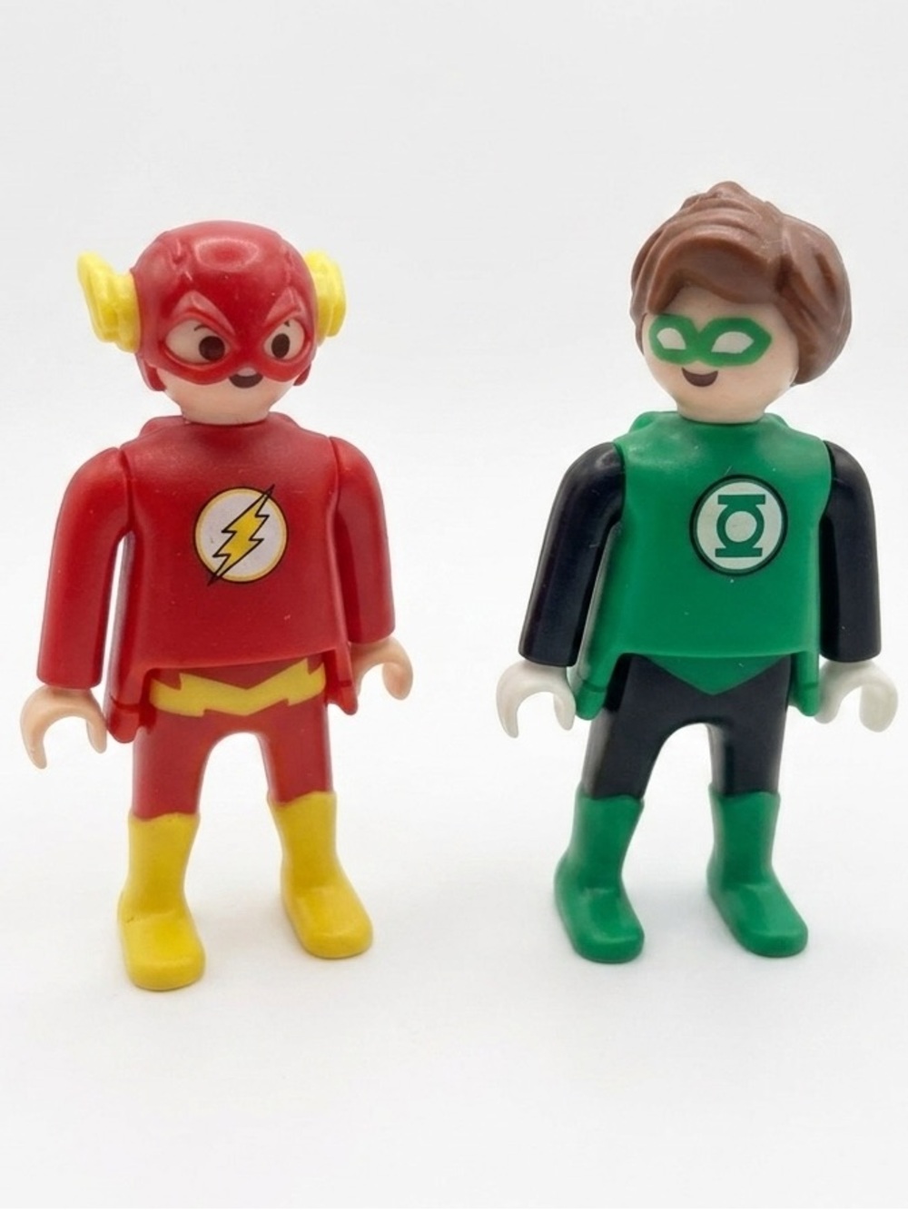 VTG Playmobil DC Super Heroes Figures - The Flash & Green Lantern (1974)